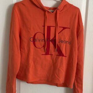 Calvin Klein Organce Logo Hoodie Size S